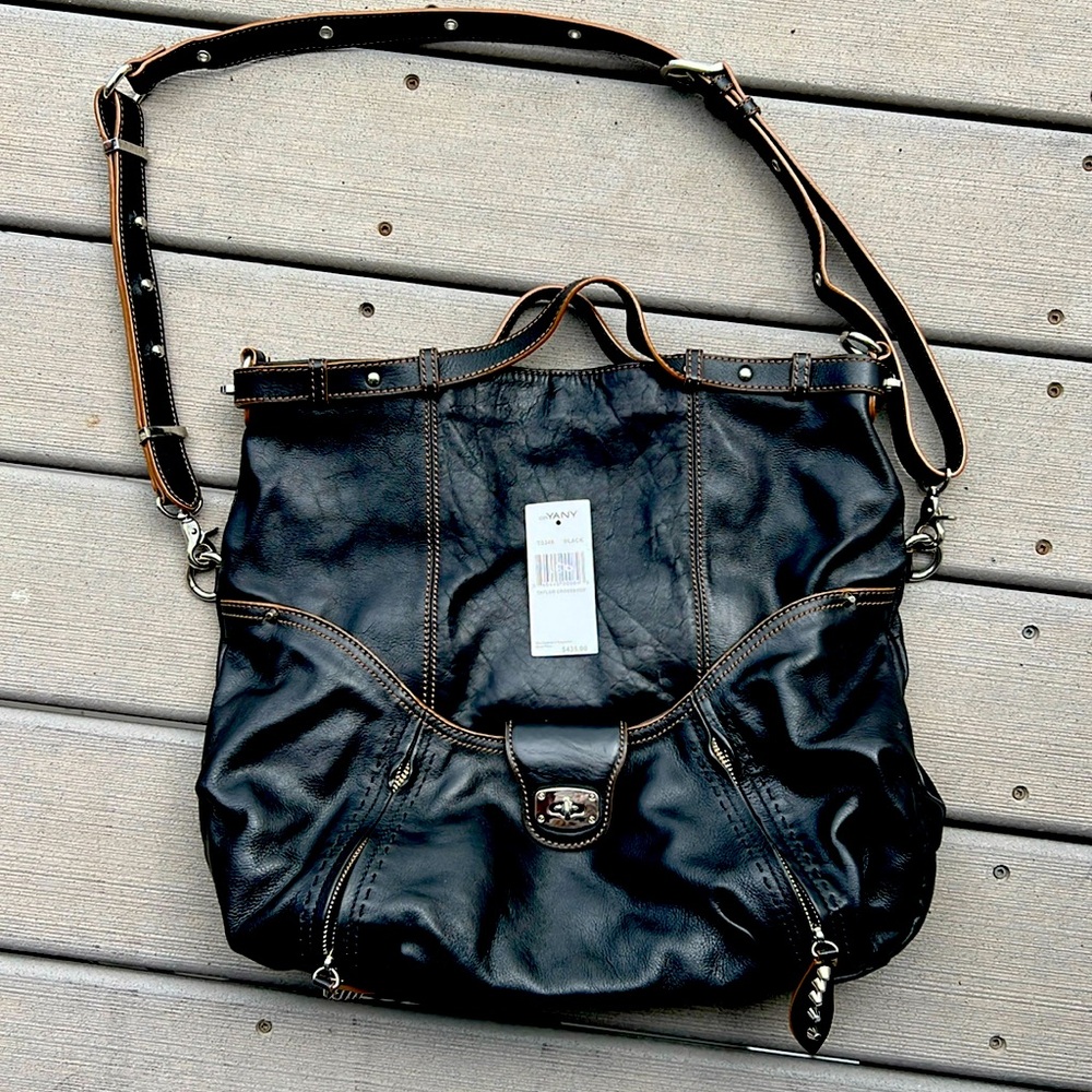 Taylor leather crossbody bag by orYANY